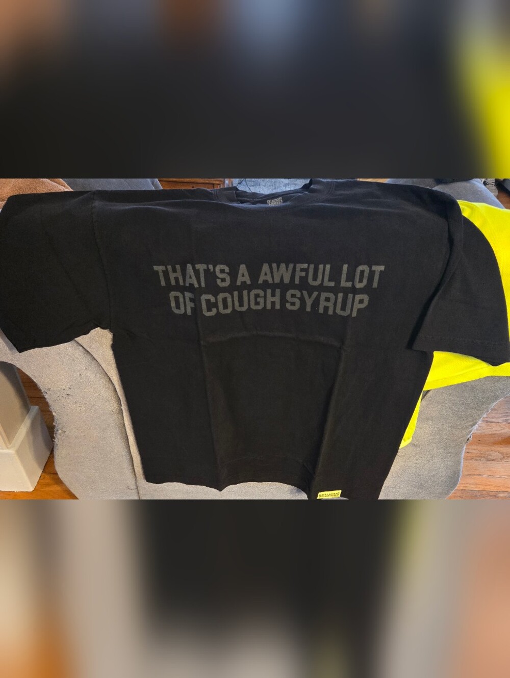 Medium Black ALOCS Graphic Tee - "That's A Awful Lot Of Cough Syrup"